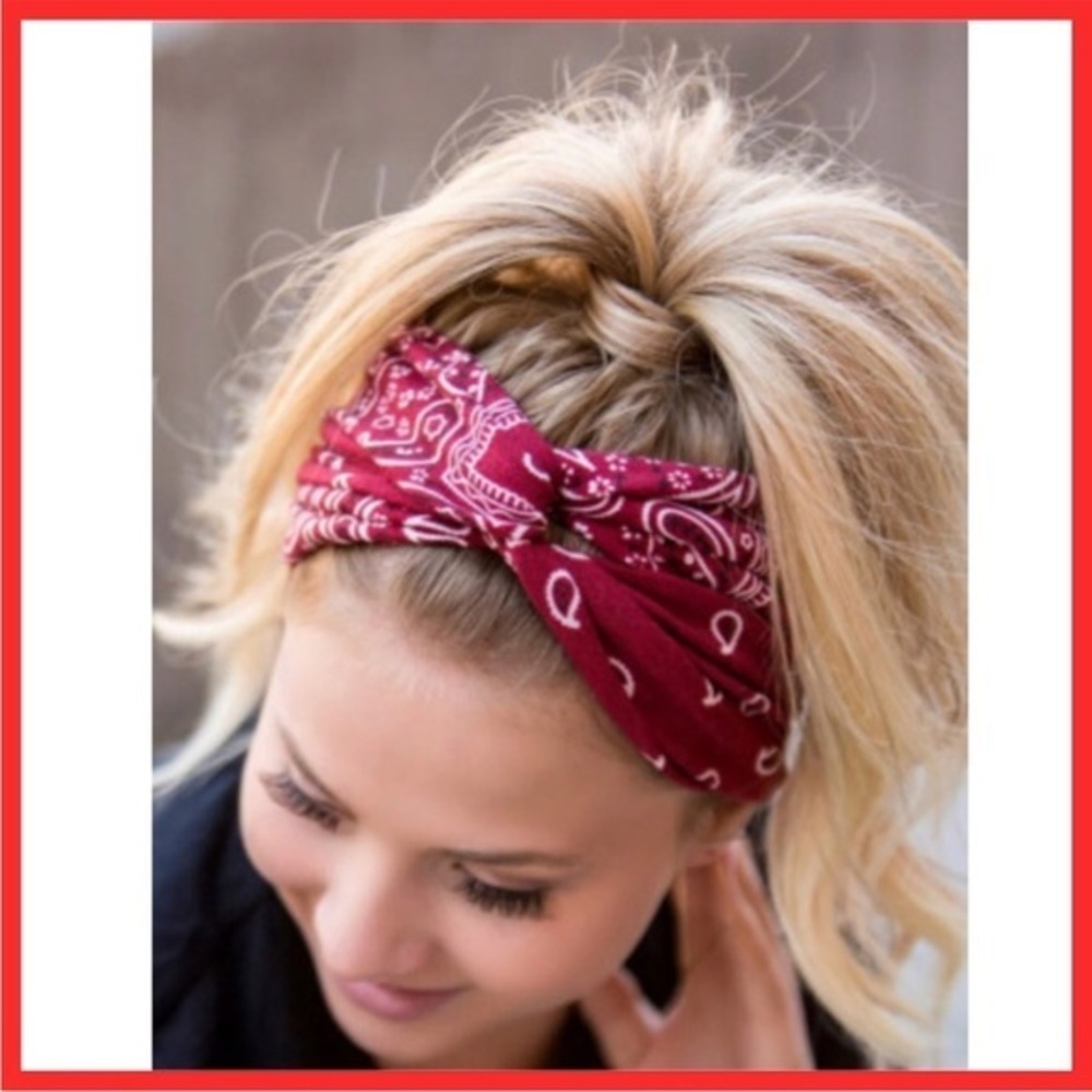 Red headband